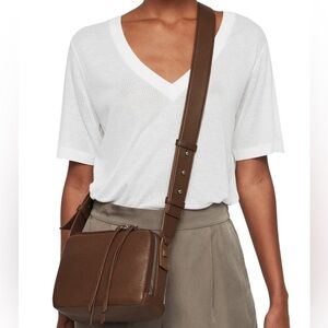All Saints Vincent crossbody bag – medium brown